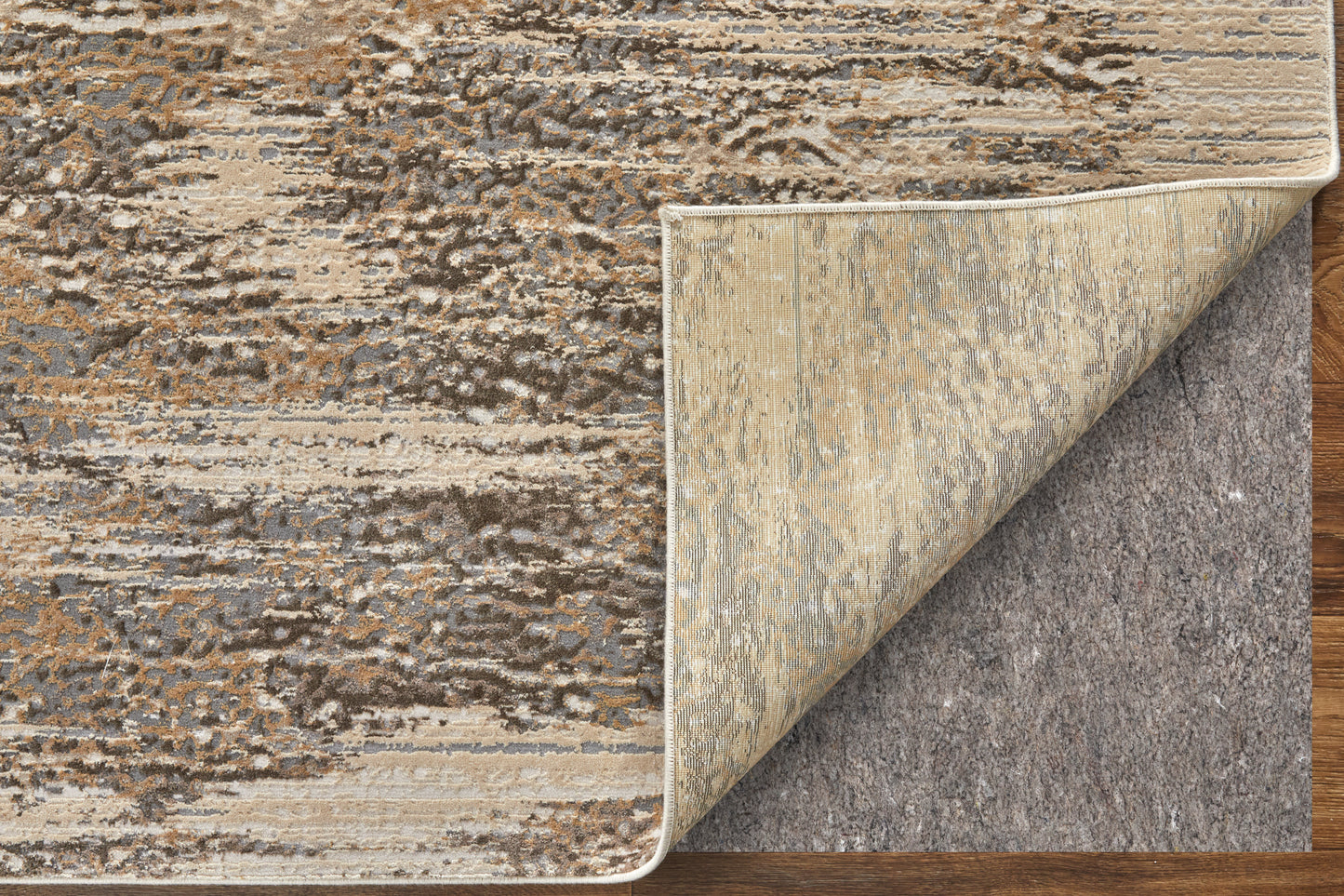 Parker Transitional Abstract, Tan/Ivory/Brown