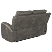 Boyce Charcoal 2-piece Triple Power Reclining Sofa Set
