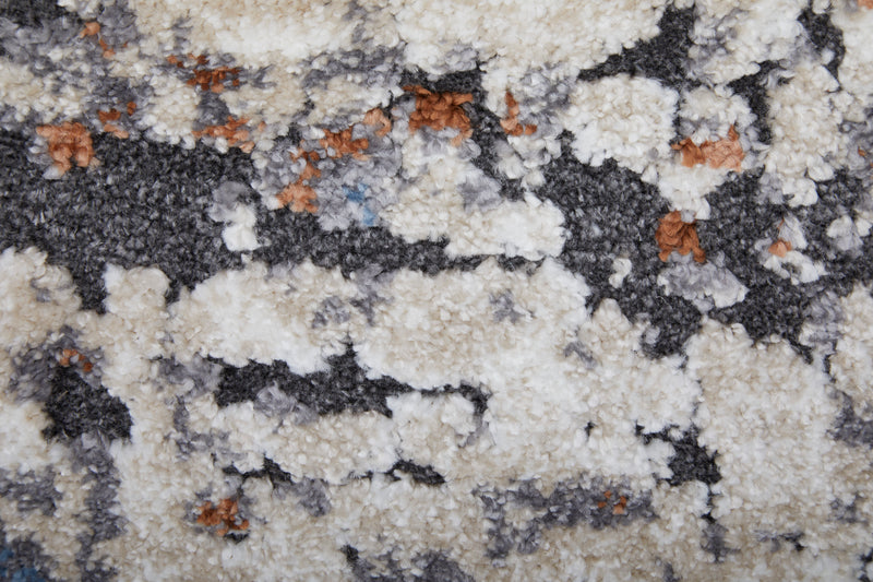 Gilmore Modern Abstract, Ivory/Blue/Gray
