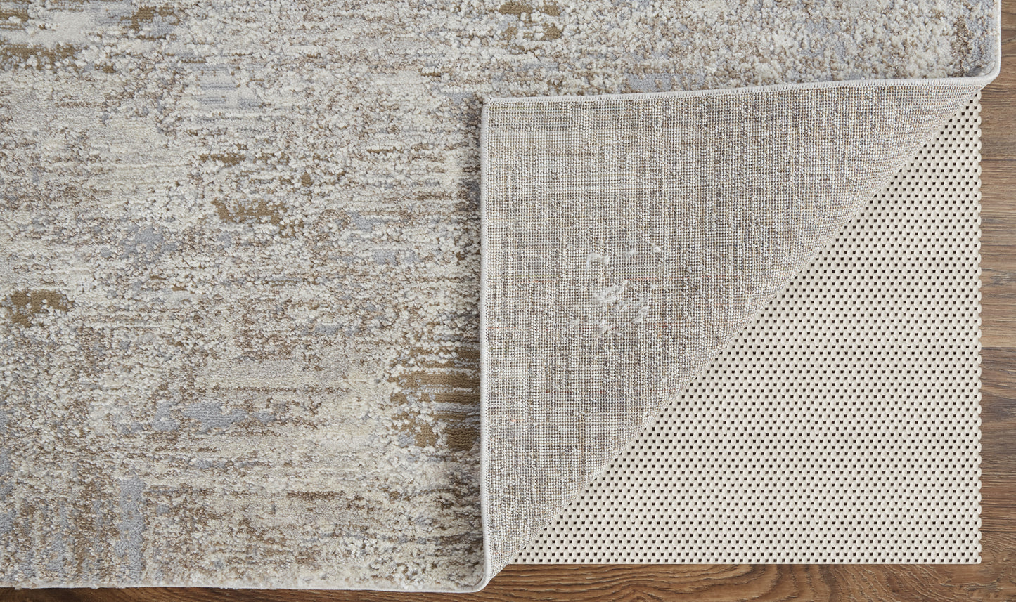 Vancouver Modern Abstract, Ivory/Gray/Tan