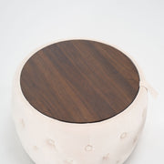 Nesting Ottomans 2 Piece With Tray, 4 In 1 Function