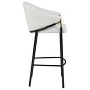 Sloped Arm Bar Stools (Set of 2) - Beige