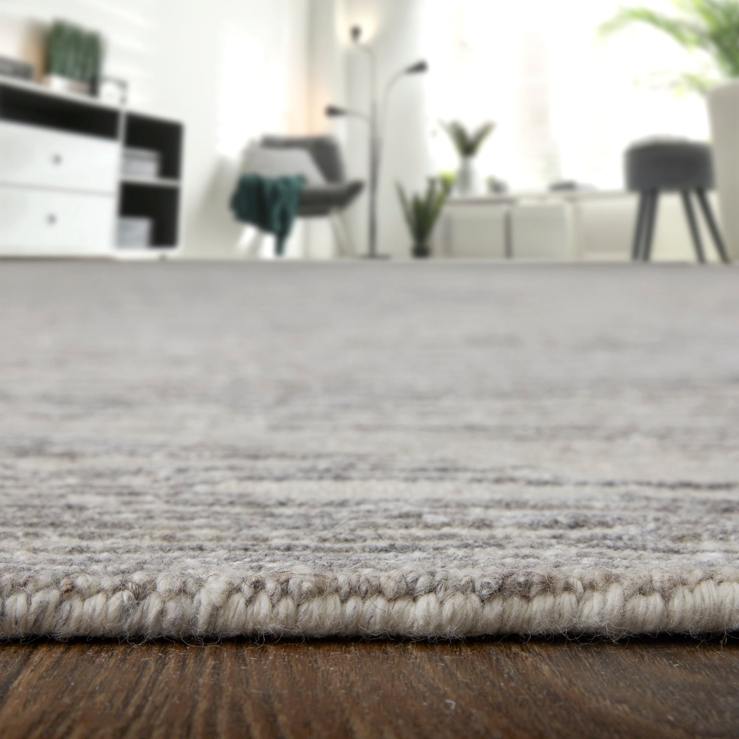 Brighton Modern Abstract, Ivory/Taupe/Silver