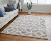 Mynka Transitional Diamond, Tan/Taupe/Ivory