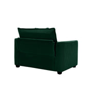 Modern Classic Fabric Single Chair Deep Seat Sofa With Pillow