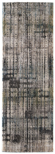 Skyview Modern Abstract, Gray/Black/Ivory