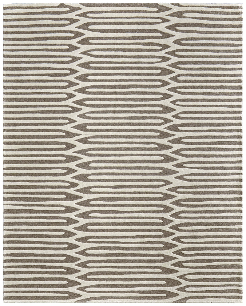 Kimball Transitional Abstract, Taupe/Ivory