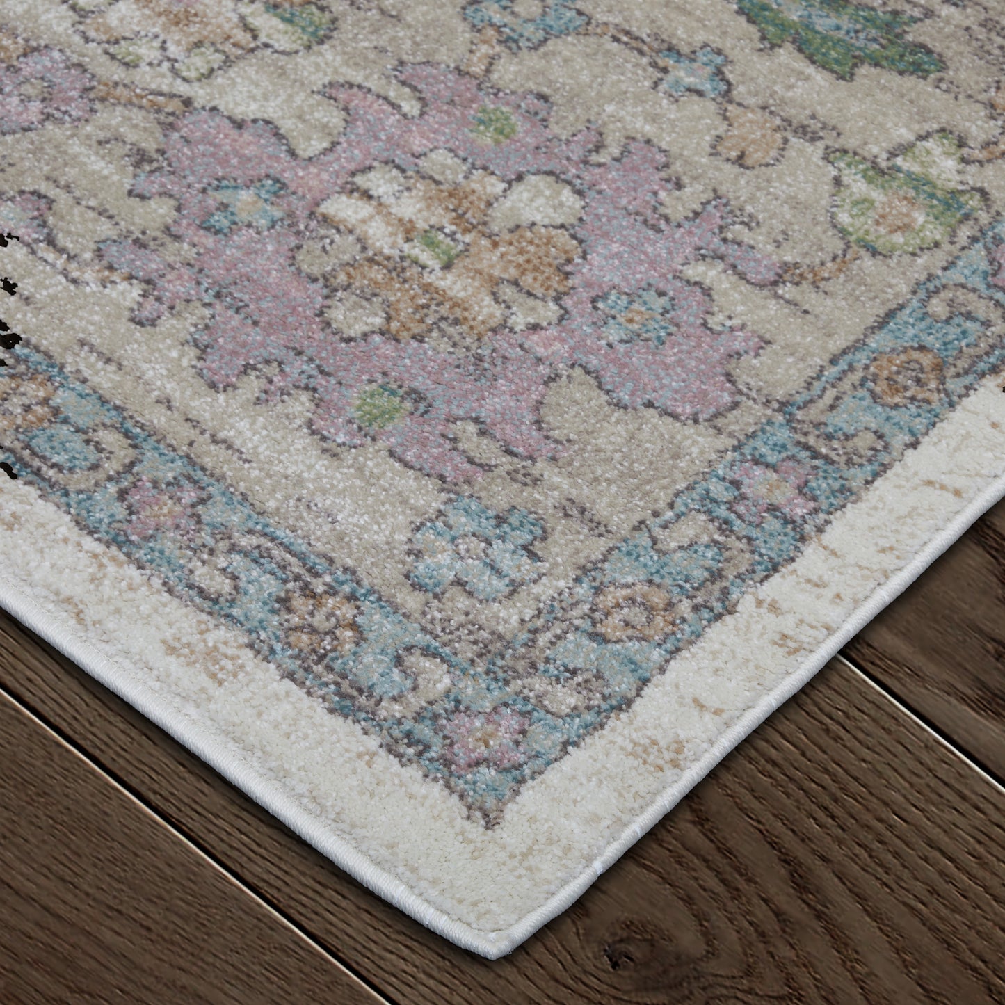 Dartmouth Transitional Floral & Botanical, Ivory/Brown/Blue