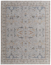 Pasha Transitional Ikat, Ivory/Blue/Taupe