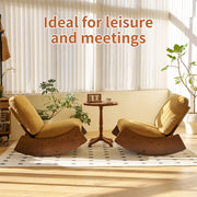 Comfortable Glider Rocking Chair, High-Quality Upholstery Glider Chair, Solid Wood Frame, Perfect for Multiple Settings Accent Reading Chair for Bedroom,Living Room