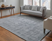 Eastfield Modern Abstract, Blue/Silver