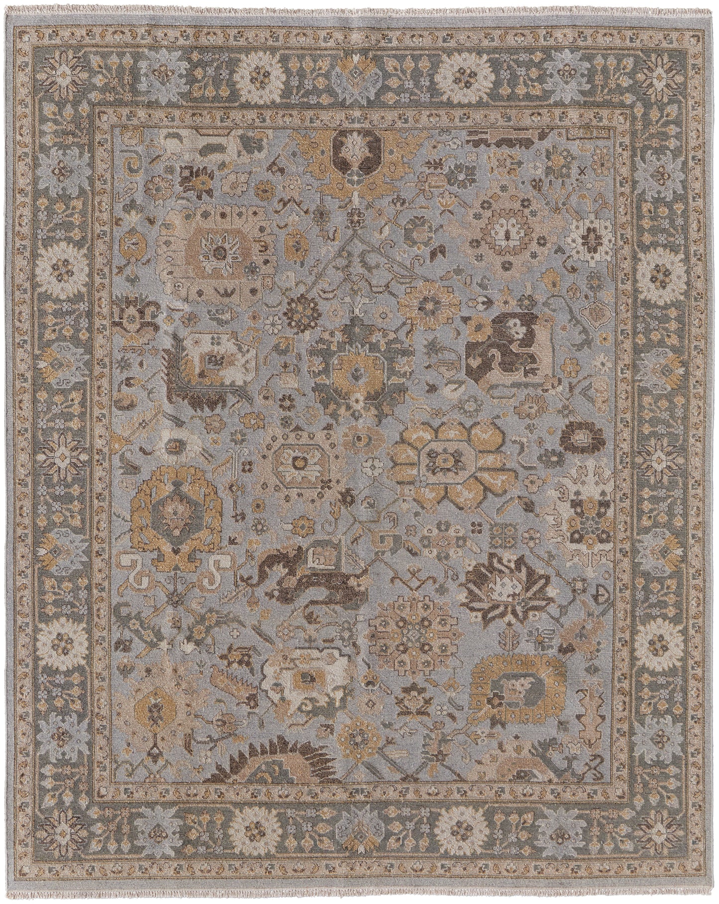 Corbitt Traditional Oriental, Blue/Gold/Gray