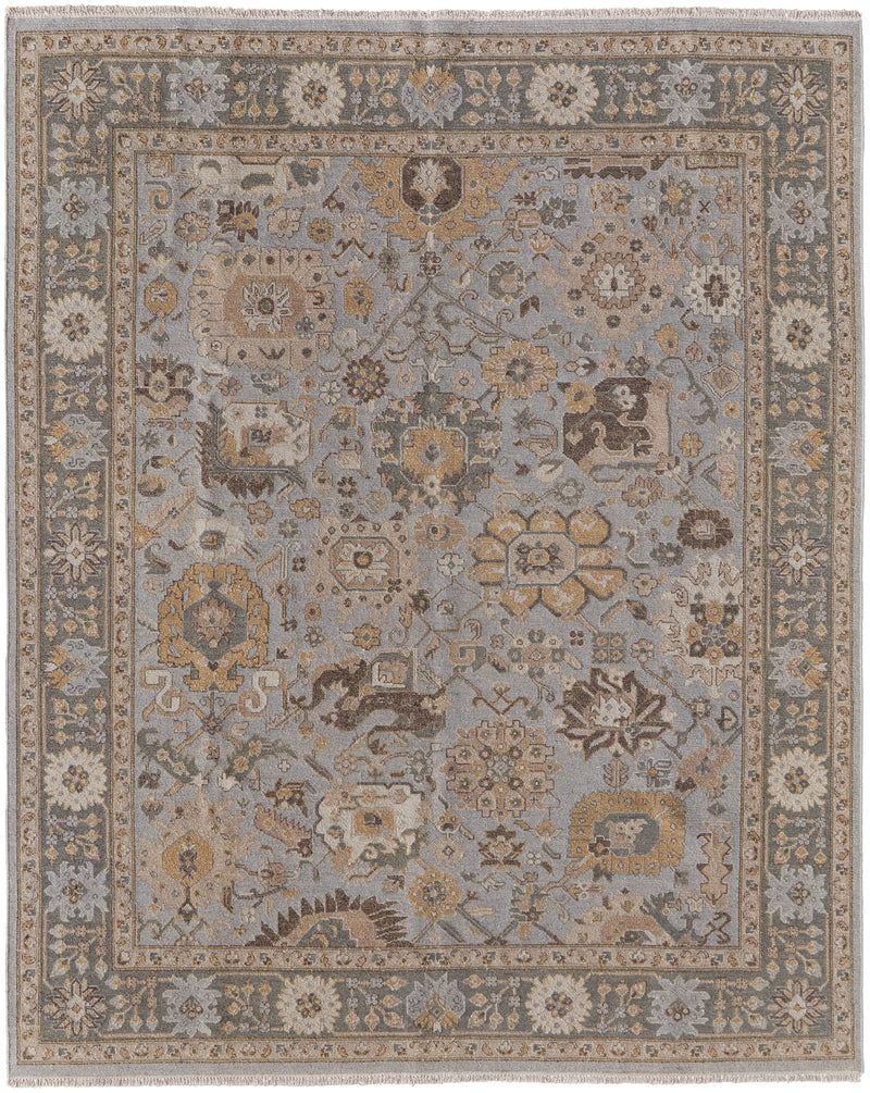 Corbitt Traditional Oriental, Blue/Gold/Gray
