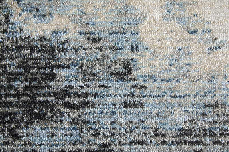Sonora Modern Abstract, Blue/Ivory/Tan