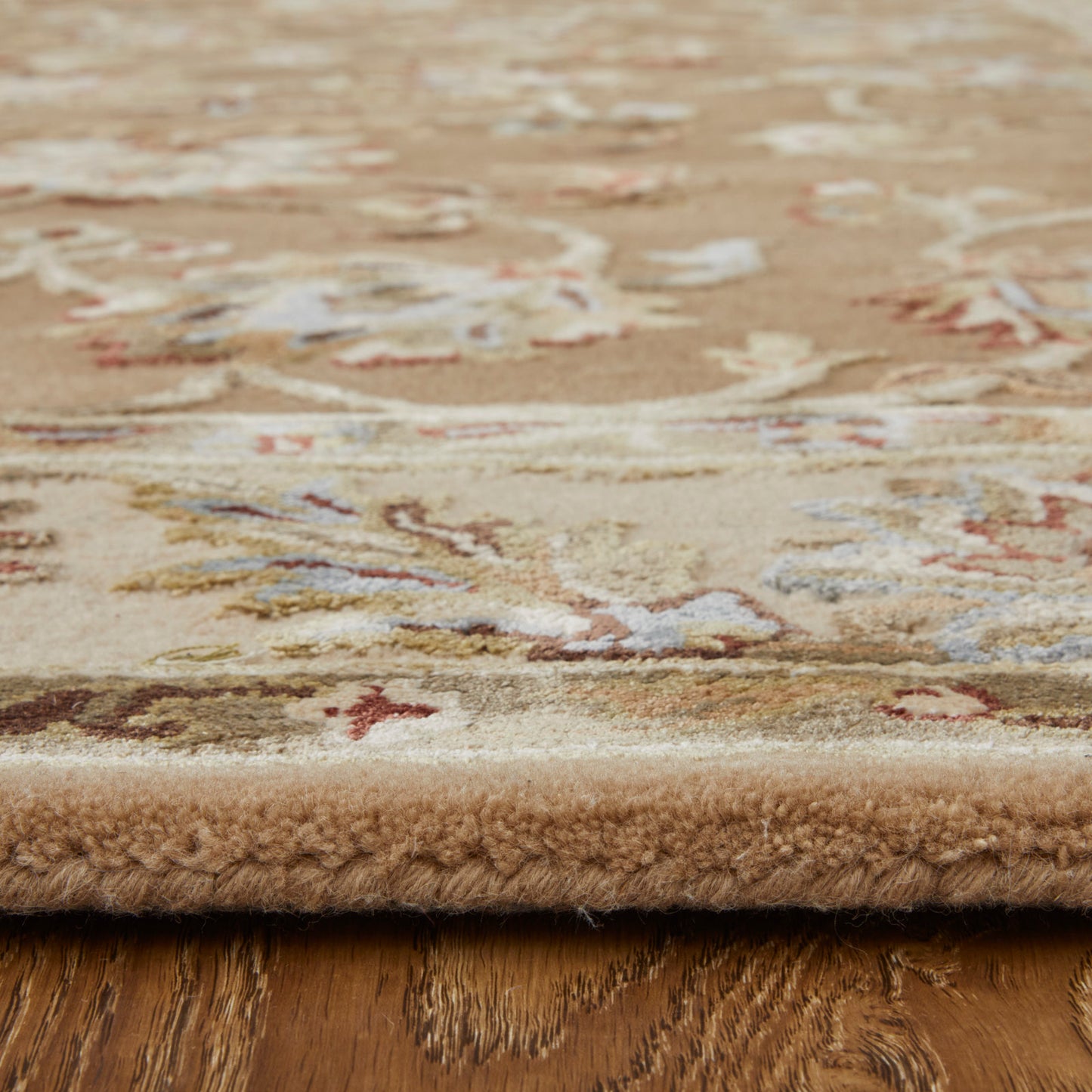 Prescott Traditional Floral & Botanical, Tan/Ivory