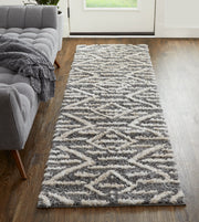 Mynka Transitional Diamond, Gray/Ivory