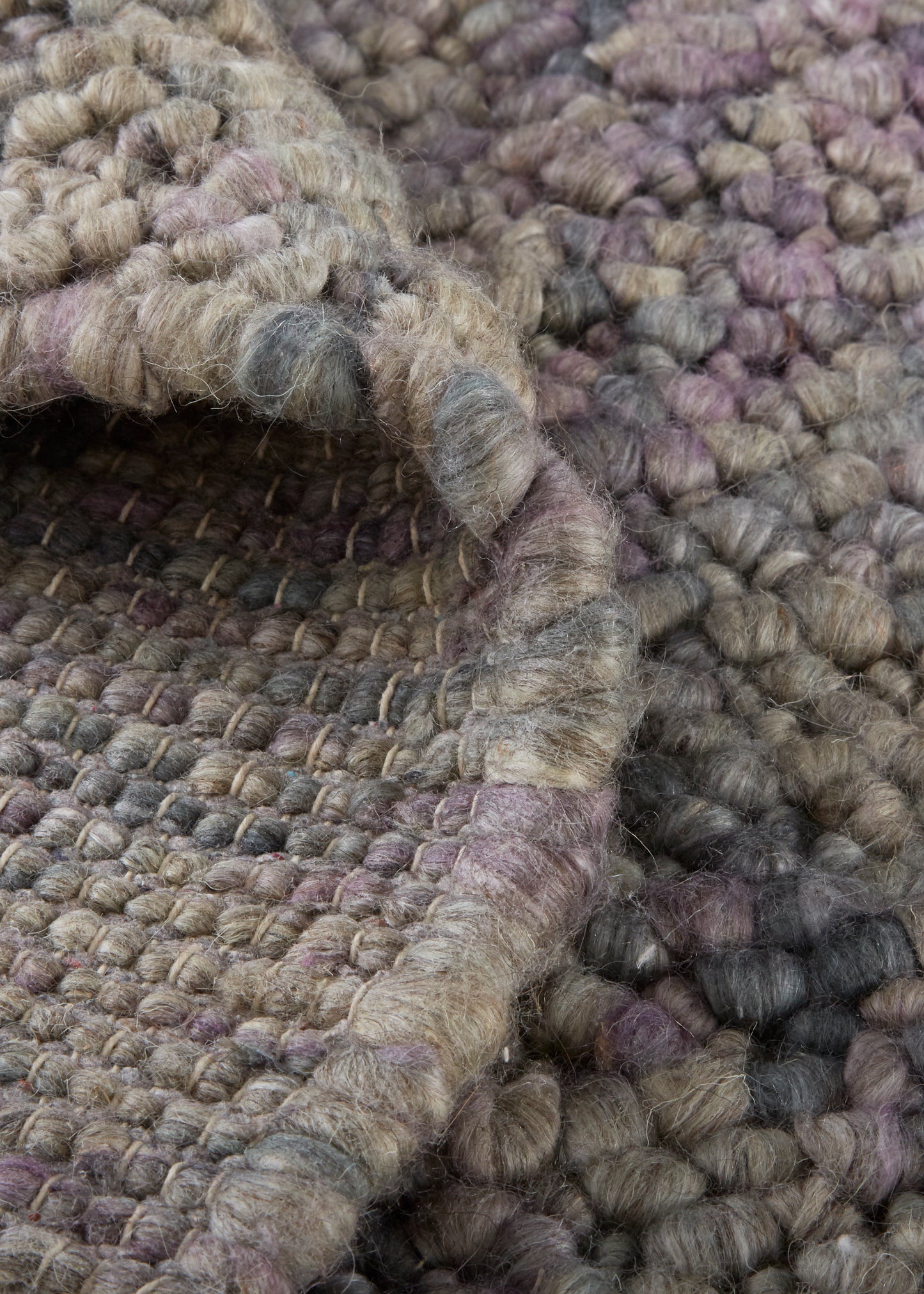 Berkeley Transitional Abstract, Purple/Taupe/Gray