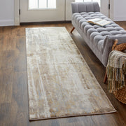 Parker Transitional Abstract, Tan/Ivory/Gray