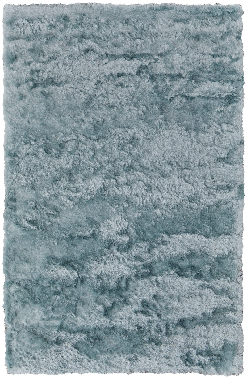 Indochine Modern Solid, Blue/Silver