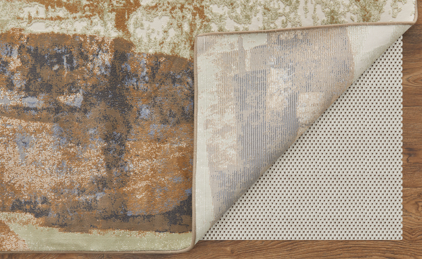 Clio Modern Abstract, Brown/Blue/Ivory