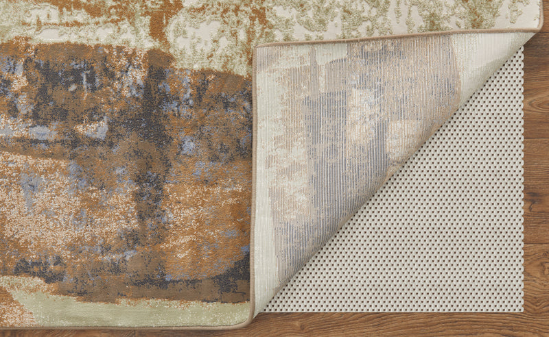 Clio Modern Abstract, Brown/Blue/Ivory