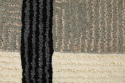 Maguire Transitional Abstract, Taupe/Black