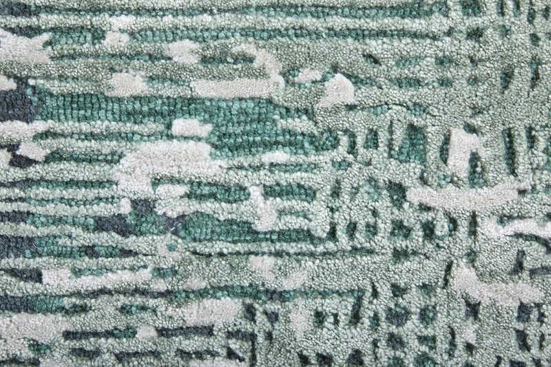 Zarah Modern Abstract, Green/White
