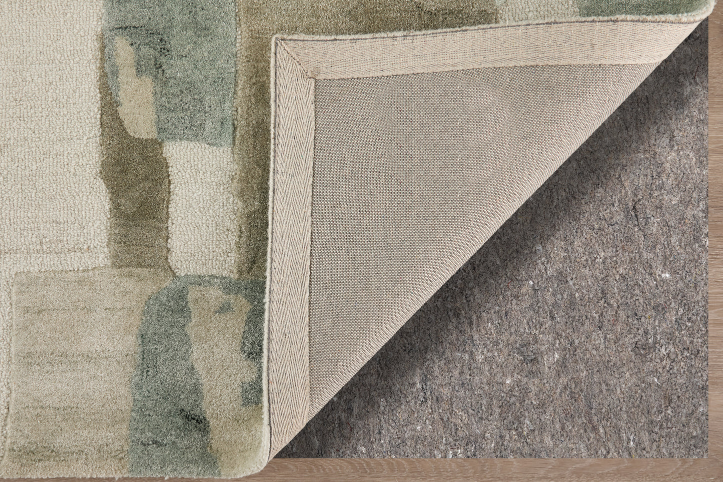Kendall Modern Abstract, Green/Brown/Ivory