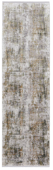 Cadiz Modern Abstract, Green/Gray/Ivory