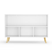 Bookcase With Collapsible Drawers, Book Display Organizer