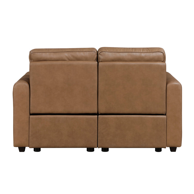 Modern Brown Power Recliner Sofa Set 3pc Sofa Loveseat Chair USB Ports Zero Wall Reclining Design Faux Leather Upholstery Furniture