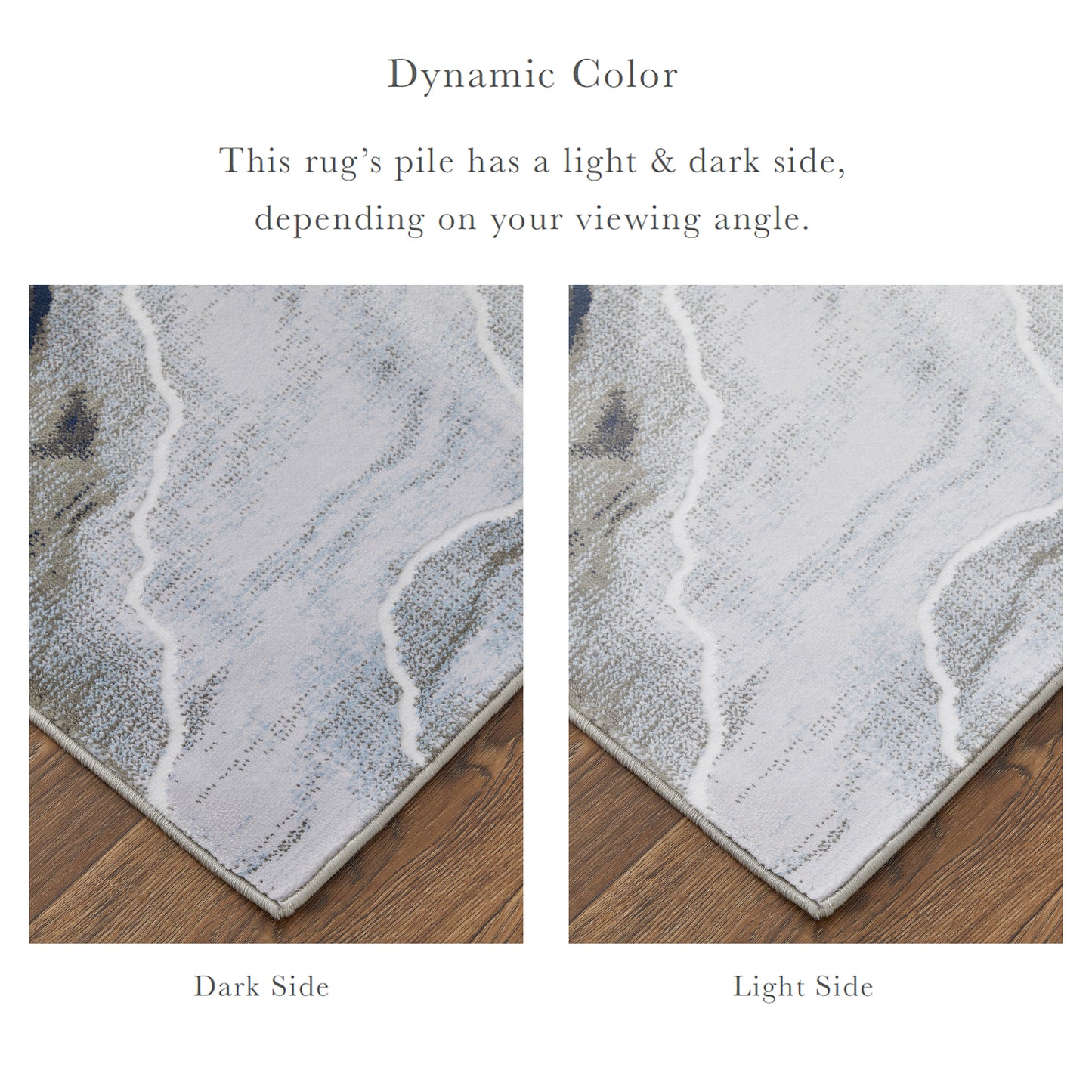 Gaspar Modern Abstract, Taupe/Gray/Blue