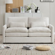 Cozy Upholstered Cushion Loveseat Sofa For Living Room