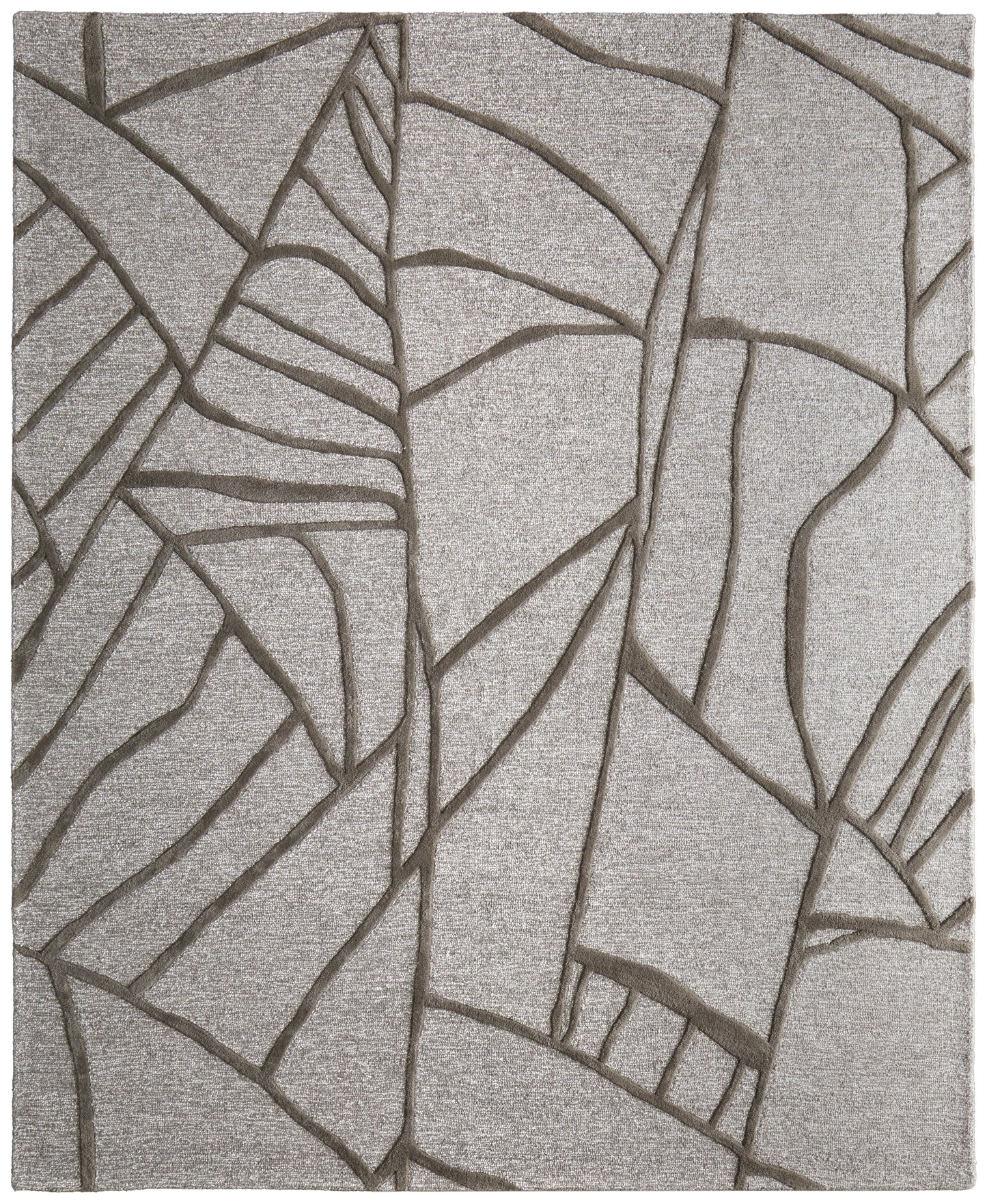 Kimball Transitional Abstract, Gray/Taupe/Ivory