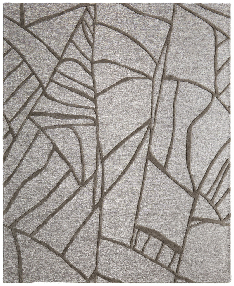 Kimball Transitional Abstract, Gray/Taupe/Ivory