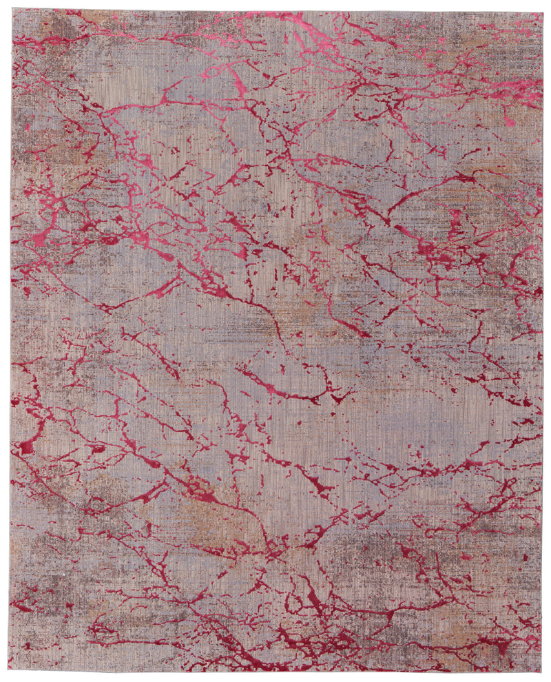 Pryor Modern Abstract, Pink/Gray/Taupe