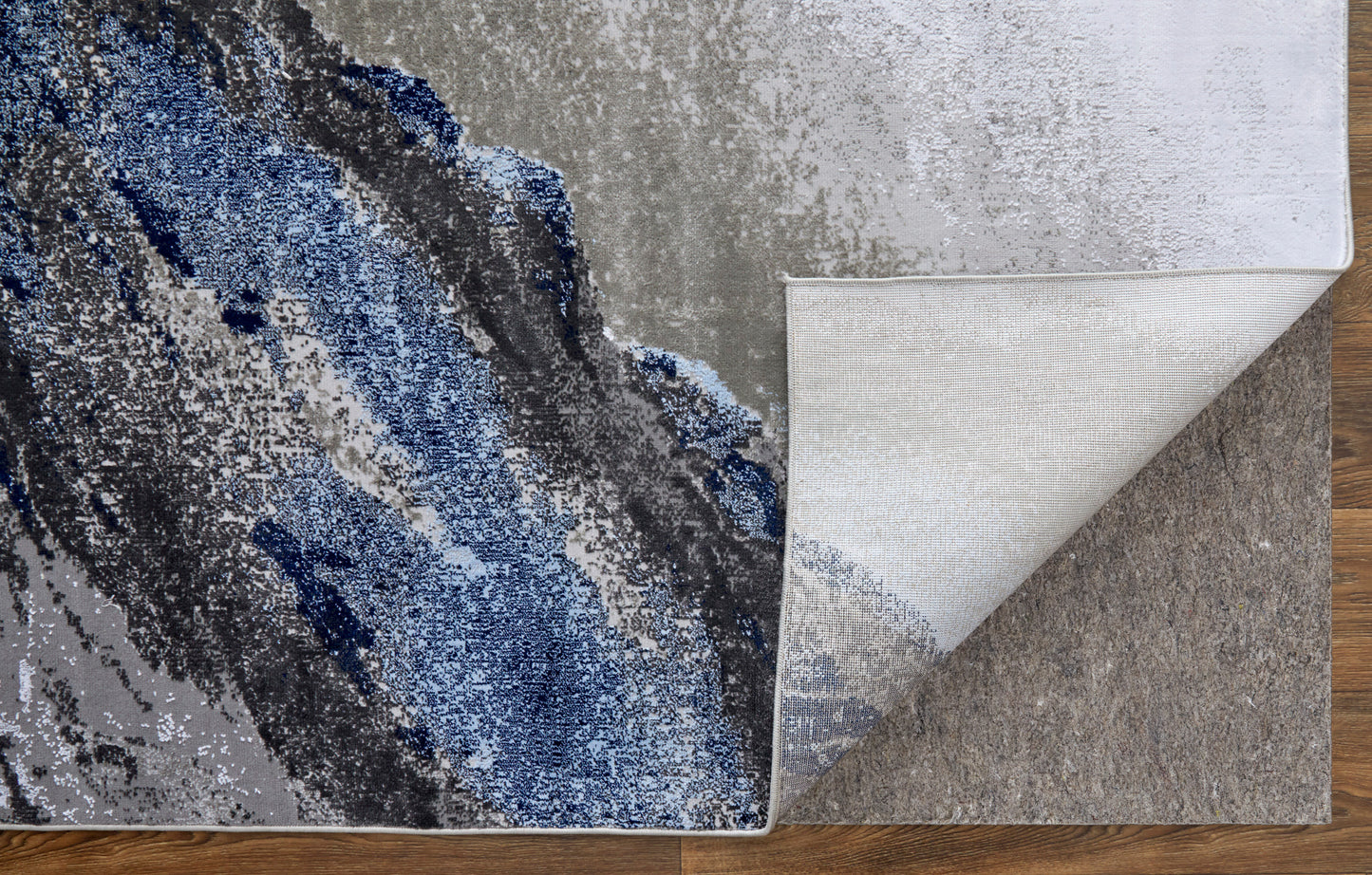 Gaspar Modern Abstract, Blue/Gray/White