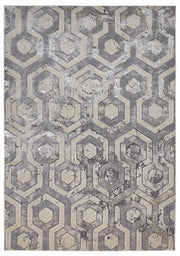 Micah Modern Distressed, Gray/Taupe/Silver