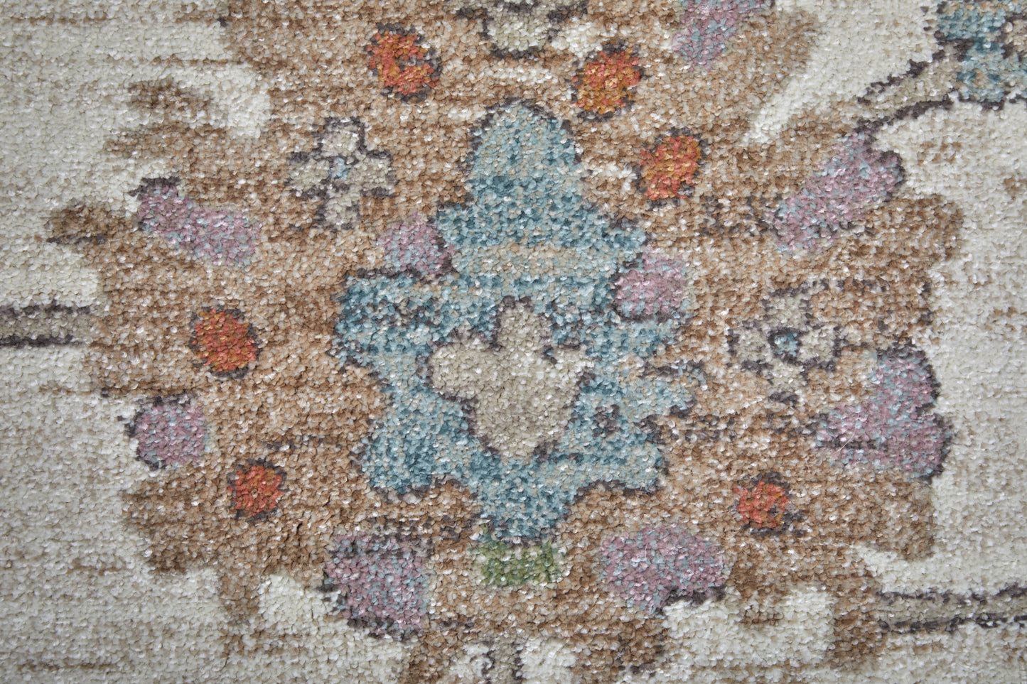 Dartmouth Transitional Floral & Botanical, Ivory/Brown/Blue