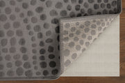 Gaspar Modern Polka Dots, Gray/Silver/Ivory