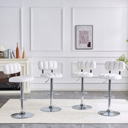 Adjustable Height Bar Stools With Footrest For Kitchen Island (Set of 2)