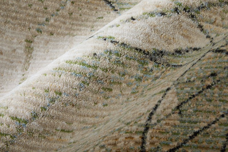 Sonora Modern Abstract, Green/Tan/Ivory