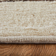 Agape Modern Abstract, Ivory/Brown