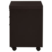 3 Drawer File Cabinetб Compact Office Storage For Home - Brown