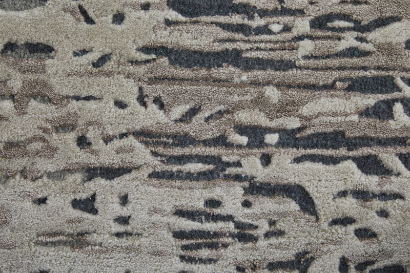 Zarah Modern Abstract, Brown/Tan/Black