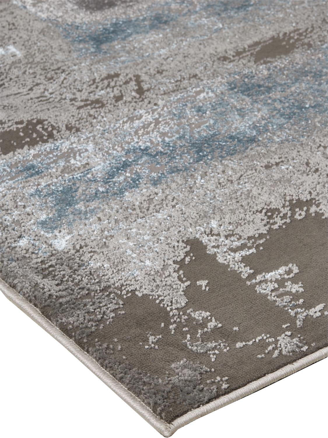 Azure Modern Abstract, Gray/Ivory/Blue