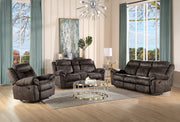 Zubaida - Two Tone Recliner Sofa With USB Port Drop Down Table