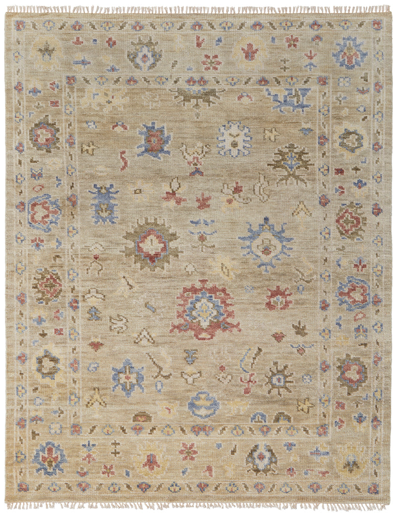 Fillmore Transitional Floral & Botanical, Brown/Tan/Blue