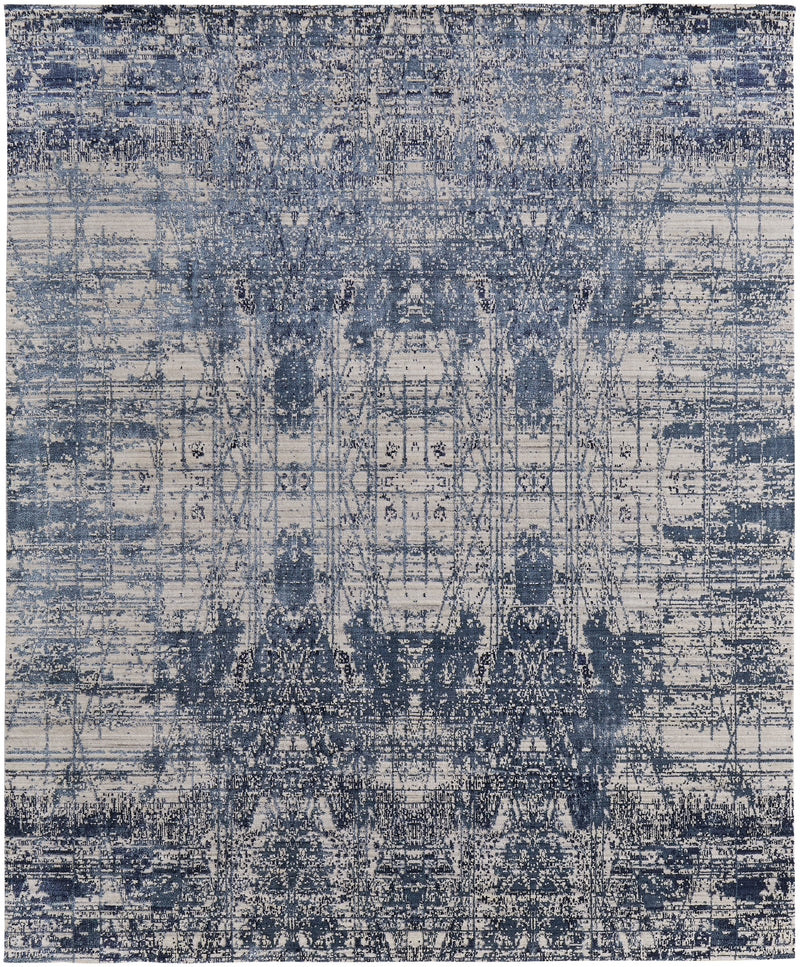 Eastfield Modern Abstract, Blue/Ivory