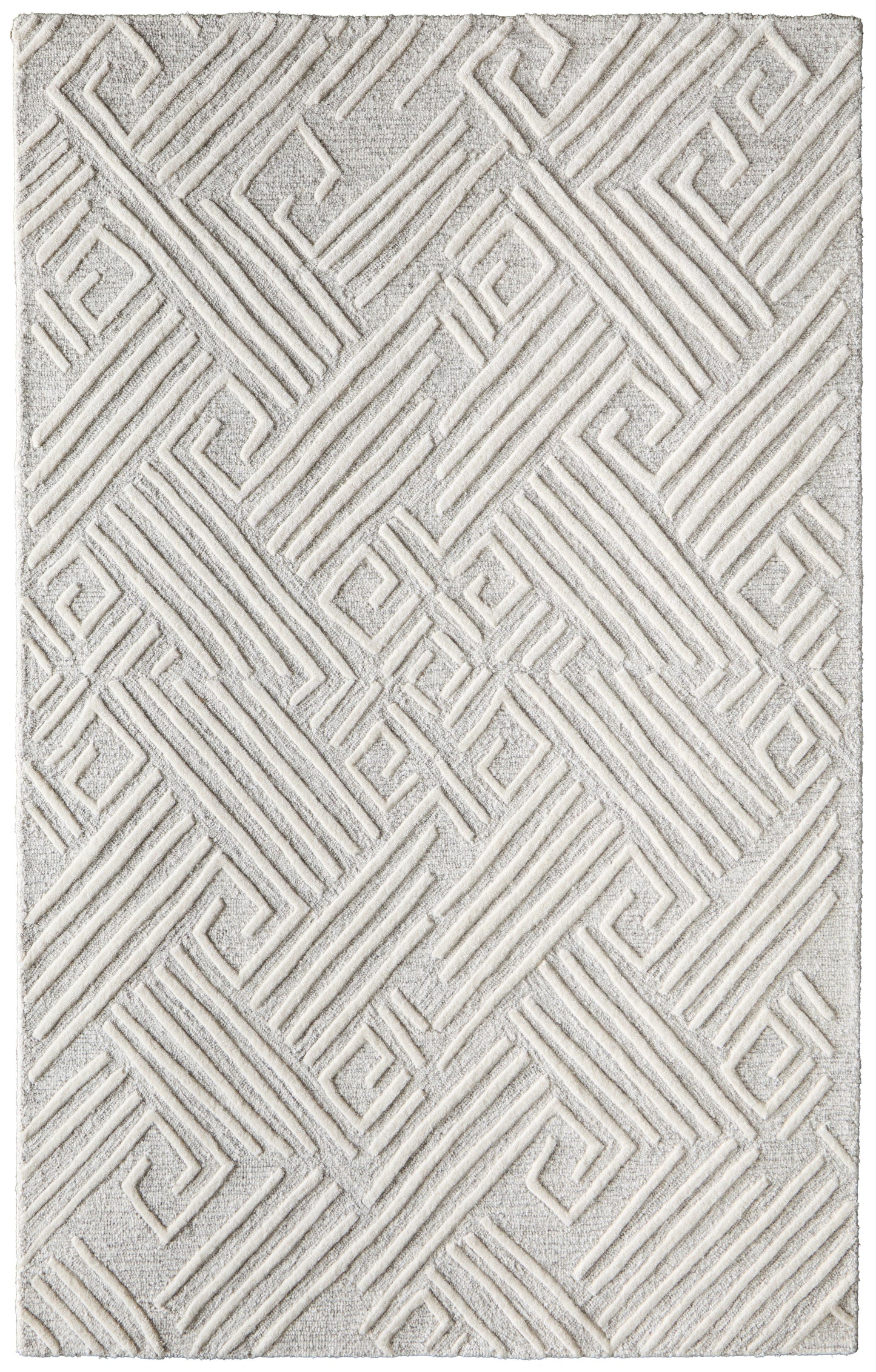 Enzo Transitional Geometric, Tan/Ivory